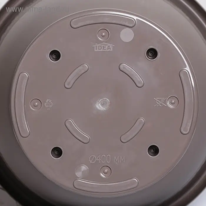 Горшок для цветов с поддоном &laquo;Рябина&raquo;, 22 л, пластиковый, серый