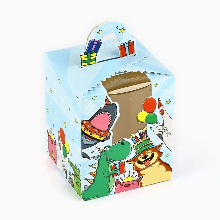 Коробка сборная «Тебе подарочек» 9 х 11 х 9 см