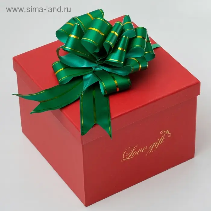 Бант - шар №4.5 три золотых полосы, зеленый Бант - шар №4.5 три золотых полосы, зеленый