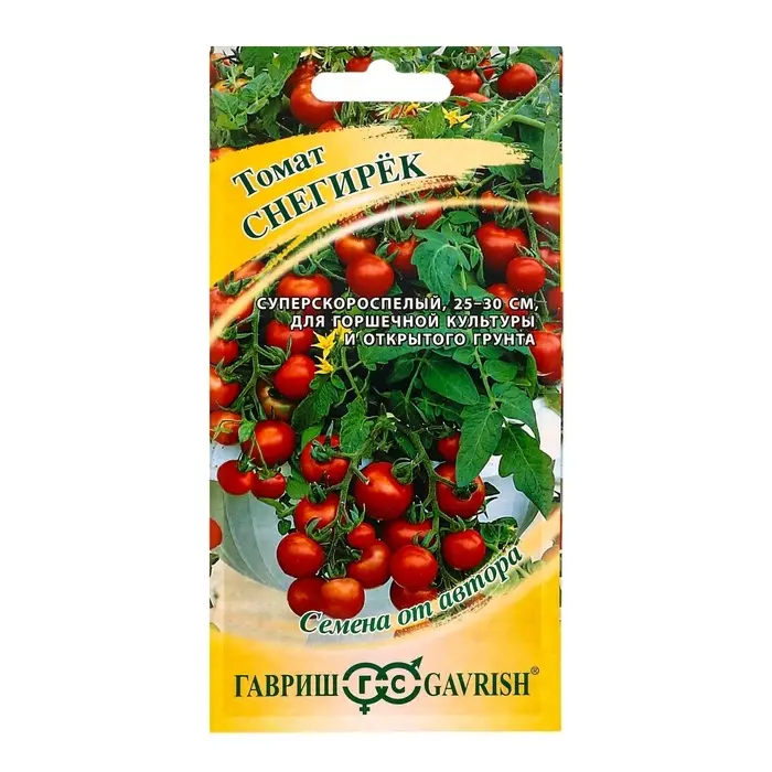 Семена Томат Семена Томат "Снегирек", суперскороспелый, 0,05 г