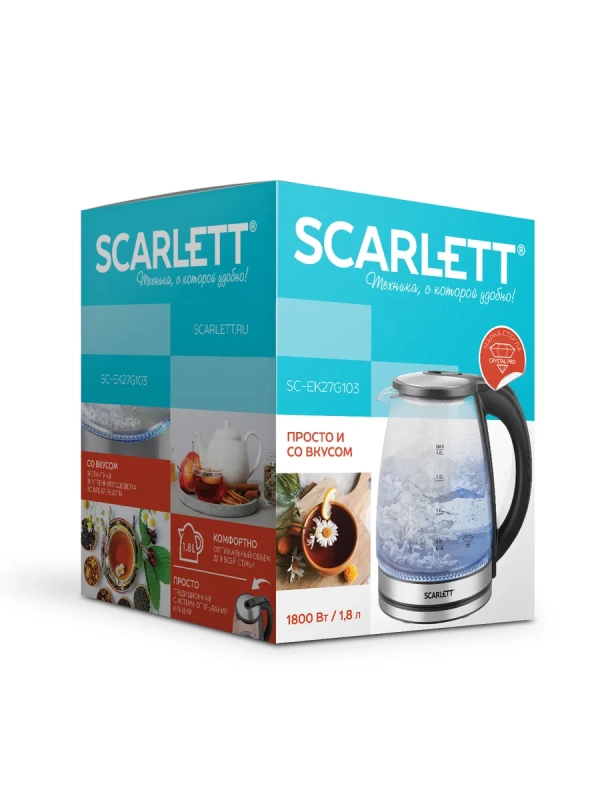 Чайник электрический стеклянный SC-EK27G103 Чайник электрический стеклянный SC-EK27G103