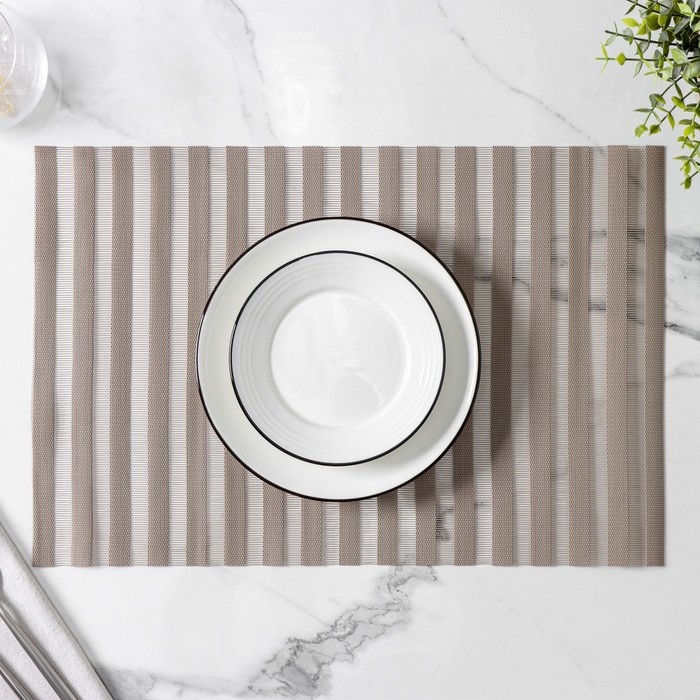 Набор салфеток сервировочных на стол на стол Magistro, 4 шт, 30×45 см, цвет коричневый Набор салфеток сервировочных на стол на стол Magistro, 4 шт, 30×45 см, цвет коричневый