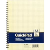 Бизнес-тетрадь 60л,кл,А5,Yellow Pad,спираль,тон.блок 70г/м