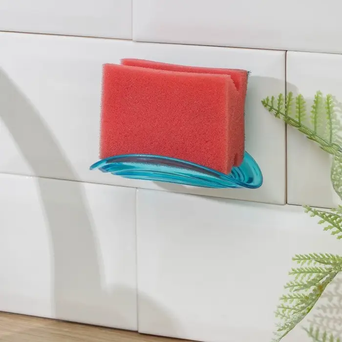 Мыльница настенная на присоске, 11×7×4 см, цвет МИКС