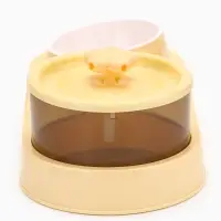 Фонтан для животных с миской, 34×17.5×11.5 см, бежевый Фонтан для животных с миской, 34×17.5×11.5 см, бежевый