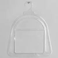 Вешалка для шапок, пластик, 24&times;30 см, прозрачная