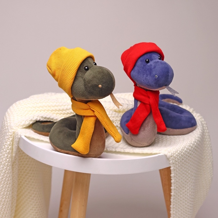 Новый год! Мягкая игрушка «Змей Хич», цвет синий, 20 см Новый год! Мягкая игрушка «Змей Хич», цвет синий, 20 см