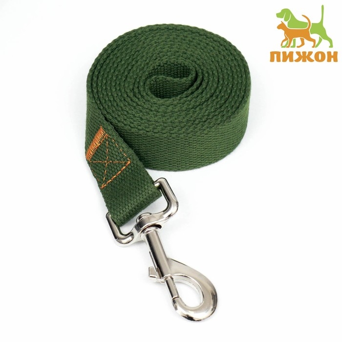Поводок брезентовый, 2 м х 2,5 см, хаки Поводок брезентовый, 2 м х 2,5 см, хаки