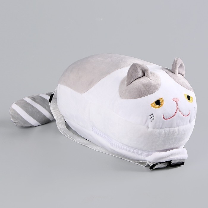 Рюкзак детский плюшевый для девочки «Кот», 30 х 7 х 20 см Рюкзак детский плюшевый для девочки «Кот», 30 х 7 х 20 см