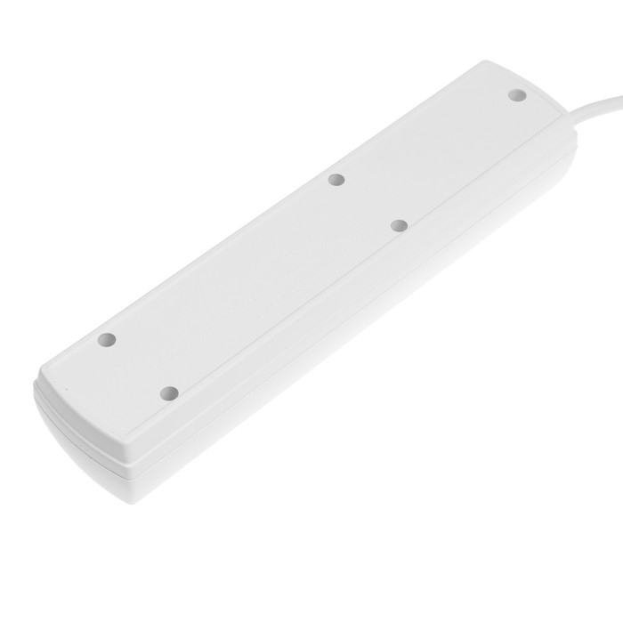 Сетевой фильтр Юнивольт, 4 гнезда, 1.5 м, 10 А, 2200 Вт, с з/к, белый