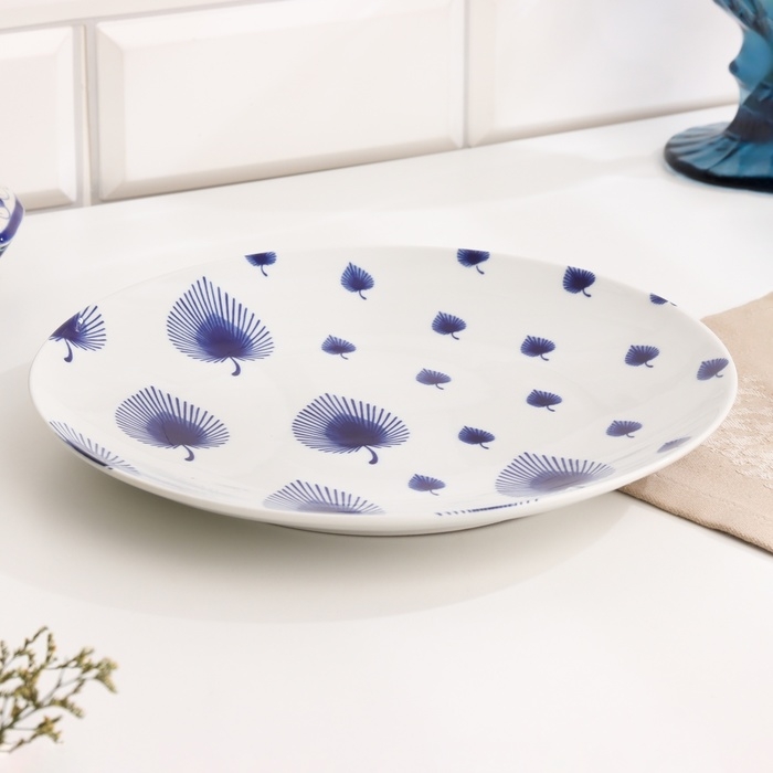 Тарелка Тарелка "Романс фантазия", д-240мм, нео гжель