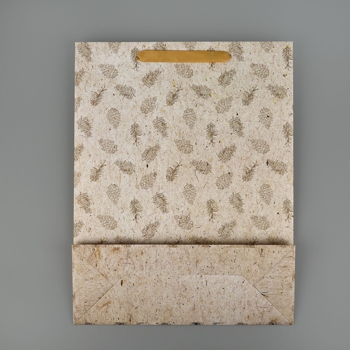 Пакет подарочный новогодний ламинированный «Шишки», тиснение, L 31 х 40 х 11.5 см, Новый год Пакет подарочный новогодний ламинированный «Шишки», тиснение, L 31 х 40 х 11.5 см, Новый год