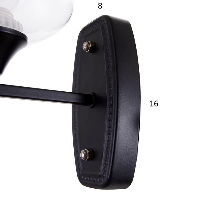 Бра 2068/1BK E27 40Вт черный 17х14х20 см