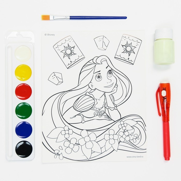 Набор для рисования «Светящаяся картина» Принцессы Disney, Рапунцель Набор для рисования «Светящаяся картина» Принцессы Disney, Рапунцель