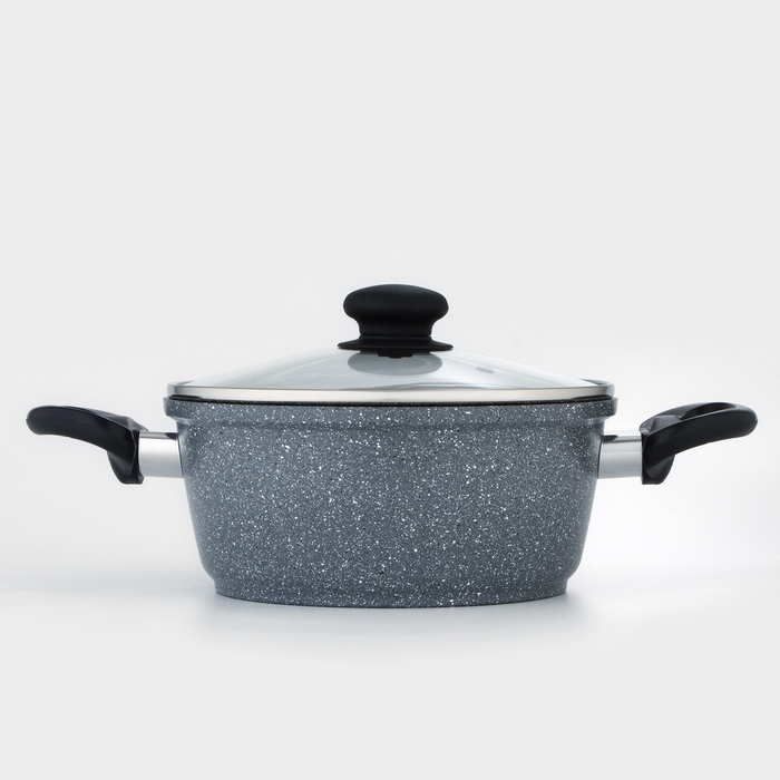 Кастрюля Доляна «Марбл», 2 л, d=20 см, h=9 см, антипригарное покрытие Кастрюля Доляна «Марбл», 2 л, d=20 см, h=9 см, антипригарное покрытие