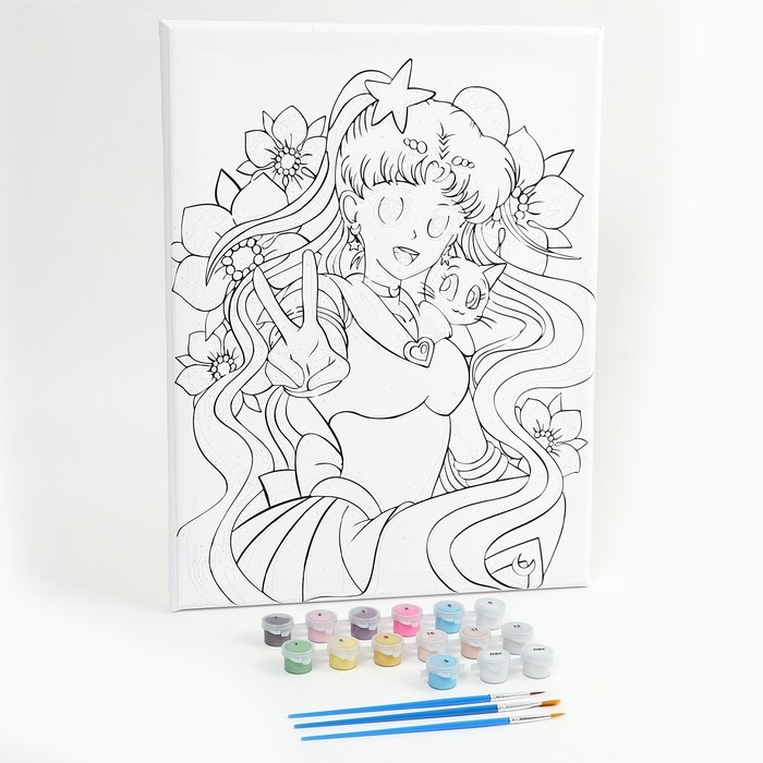 Картина по номерам на холсте с подрамником &laquo;Лунная принцесса&raquo;, 30 х 40 см