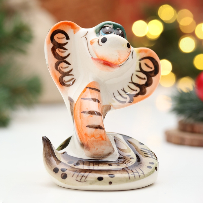 Сувенир Сувенир "Змея Соня", гжель, цвет, 9,5 см