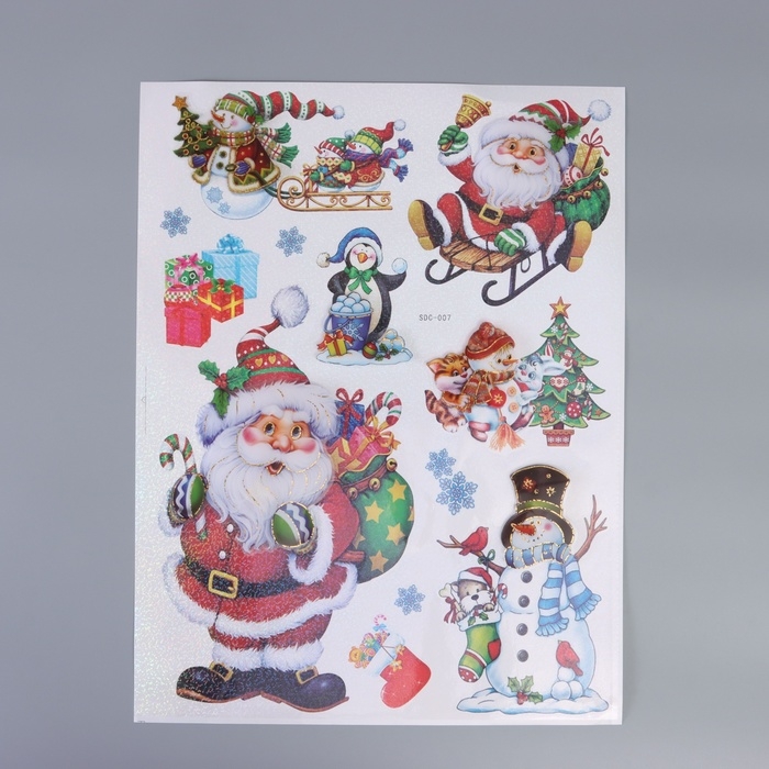 Наклейка пластик интерьерная Наклейка пластик интерьерная "Новогоднее настроение" 55х35 см