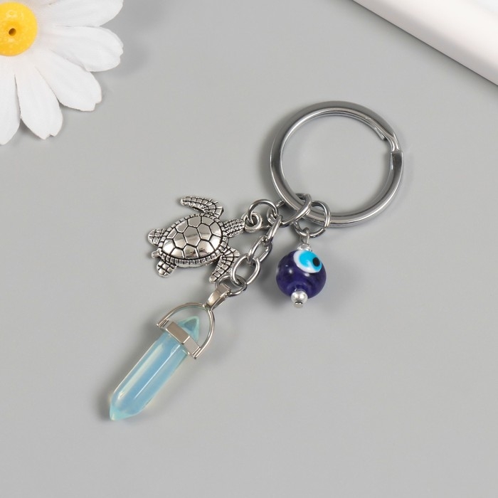 Брелок от сглаза металл Брелок от сглаза металл "Черепашка с талисманом" 5,7 см