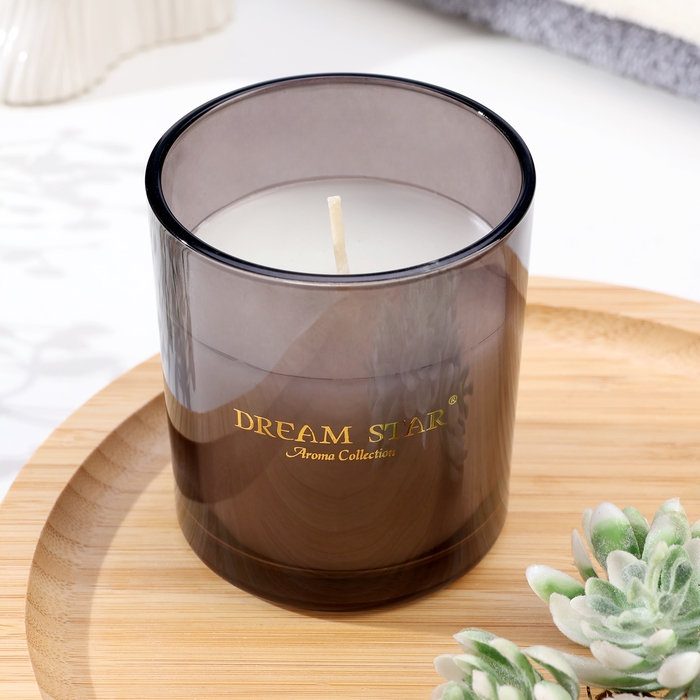 Свеча ароматическая в стакане  Свеча ароматическая в стакане "Dream Star", цветок апельсина, 7х8 см