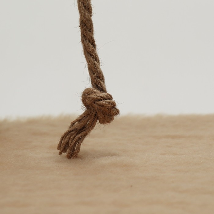 Домик для кошек с двумя полками, овальный вход, джут, 37 х 37 х 111 см, бежевый Домик для кошек с двумя полками, овальный вход, джут, 37 х 37 х 111 см, бежевый