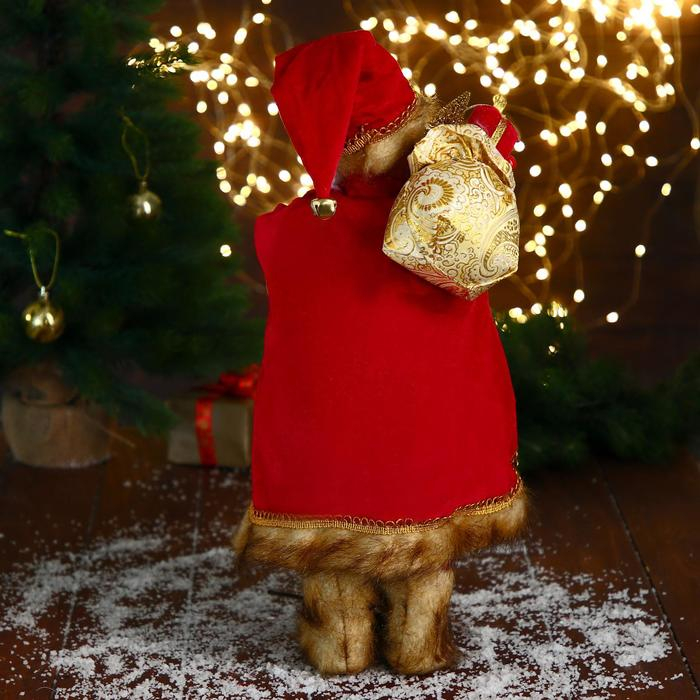 Дед Мороз  Дед Мороз "В золотом кафтане, с венком" 45 см