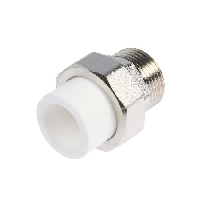 Муфта комбинированная Муфта комбинированная "СТМ", разъемная (американка), d=20 мм x 3/4", наружная резьба