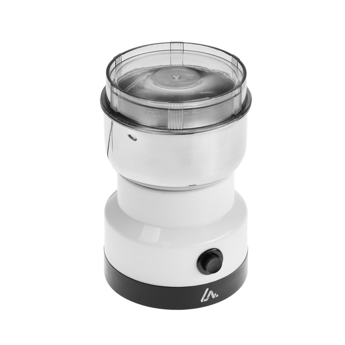 Кофемолка электрическая Luazon LCG-01, 120 Вт, 85 г, белая Кофемолка электрическая Luazon LCG-01, 120 Вт, 85 г, белая