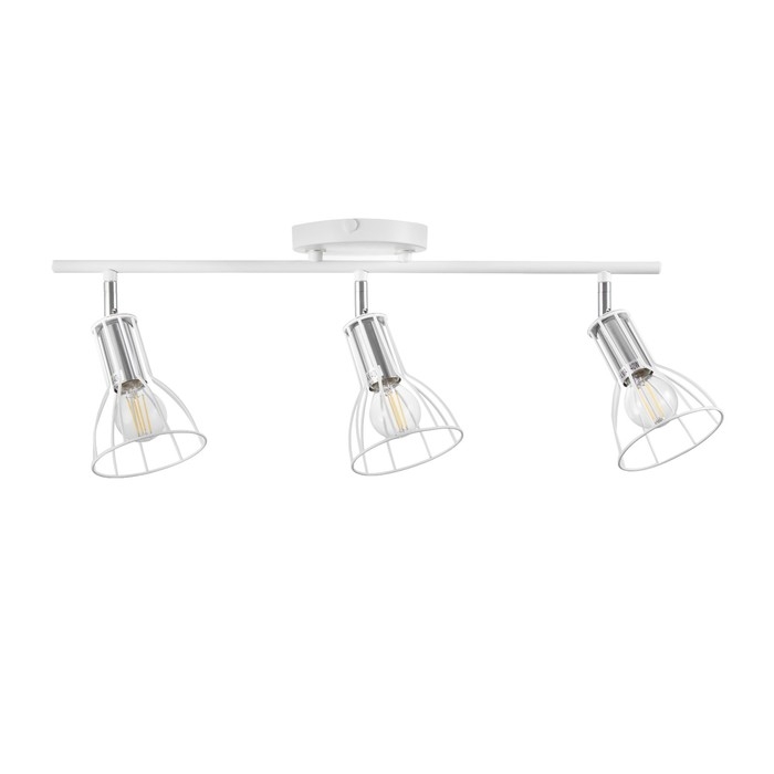Светильник Светильник "Бостон" 3х60Вт Е14 белый/хром