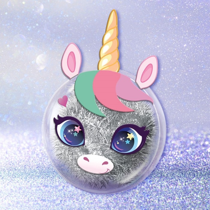 Ёлочный шар - персонаж своими руками на новый год «Милый единорог», новогодний набор для творчества Ёлочный шар - персонаж своими руками на новый год «Милый единорог», новогодний набор для творчества