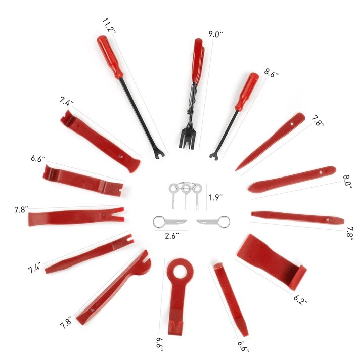 Набор инструмента по пластику, 19 предметов, в сумке Набор инструмента по пластику, 19 предметов, в сумке