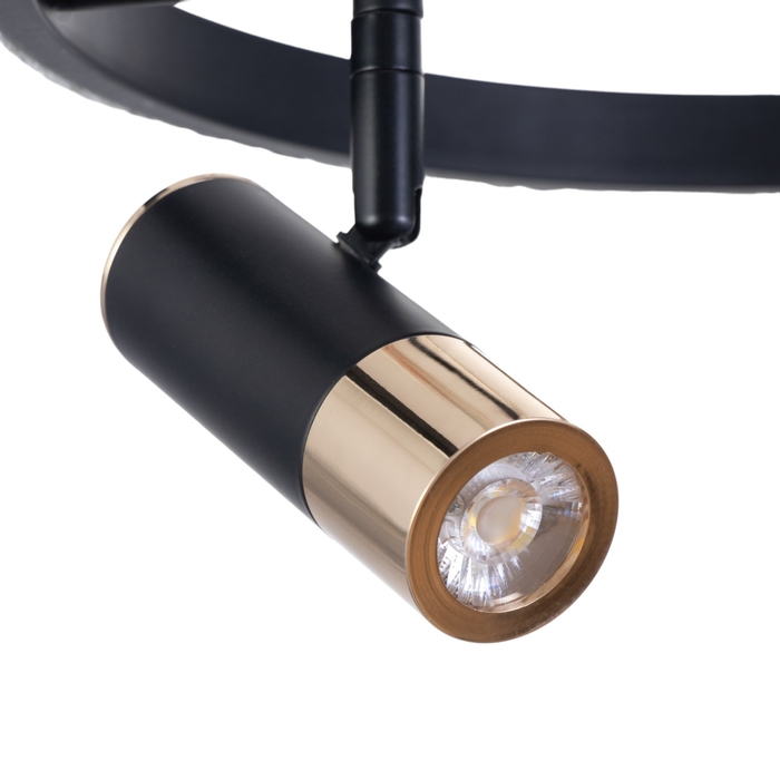Люстра Люстра "Акрополь" 35Вт LED черный, золото 2700-6400k 30х30х15см