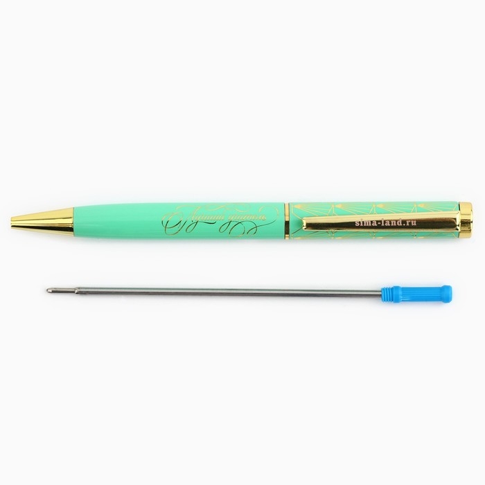 Ручка в подарочной коробке «Любимому учителю», металл, синяя паста, 1.0 мм Ручка в подарочной коробке «Любимому учителю», металл, синяя паста, 1.0 мм