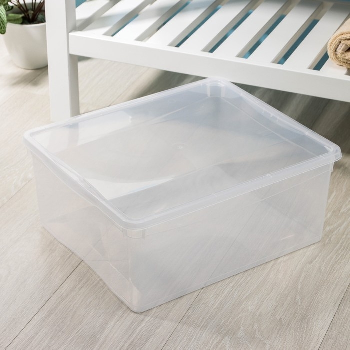 Ящик для хранения, прямоугольный «Кристалл», 18 л Ящик для хранения, прямоугольный «Кристалл», 18 л