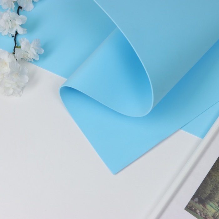 Фоамиран иранский 2 мм (Небесно-голубой/166) 60х70 см Фоамиран иранский 2 мм (Небесно-голубой/166) 60х70 см