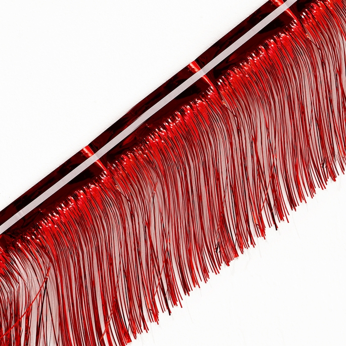 Гирлянда «Дождик» с липкой лентой, 2 метра, цвет красный Гирлянда «Дождик» с липкой лентой, 2 метра, цвет красный