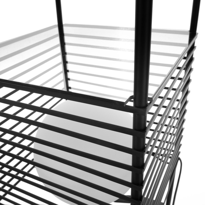 Торшер 19052/2 E27 40Вт черный 32х32х136 см