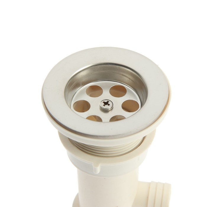 Сифон для мойки Accoona A469-1, 1 1/2 Сифон для мойки Accoona A469-1, 1 1/2", d=70 мм, с переливом, с гофрой