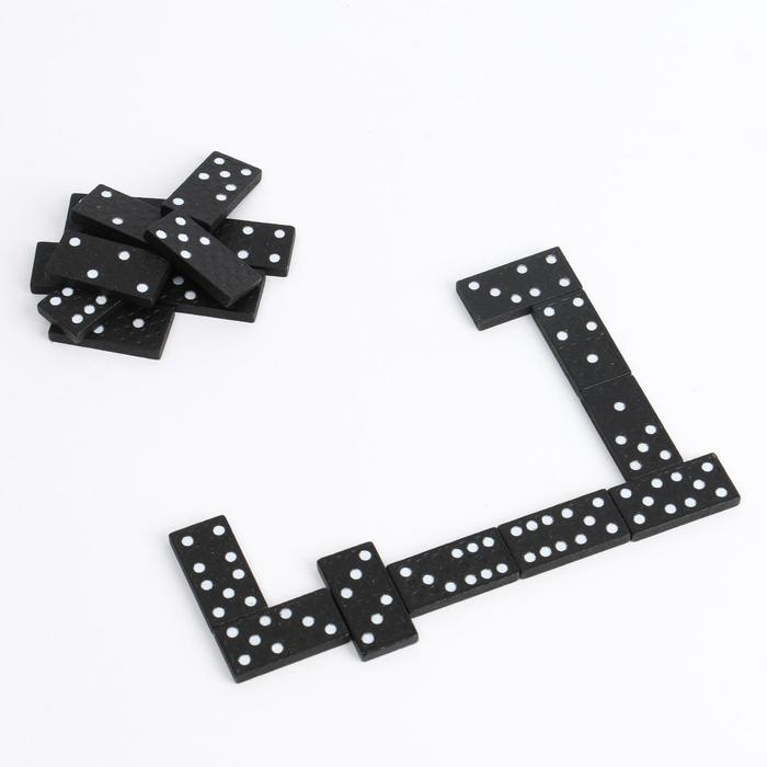 Домино Домино "Командирское", 28 шт, 15 х 5 х 3 см, костяшка 4 х 2 см