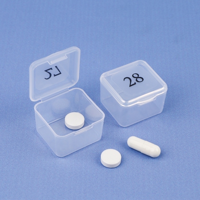 Таблетница - органайзер на месяц, 21,3 × 17,5 × 2,7 см, 30 секций, цвет прозрачный Таблетница - органайзер на месяц, 21,3 × 17,5 × 2,7 см, 30 секций, цвет прозрачный