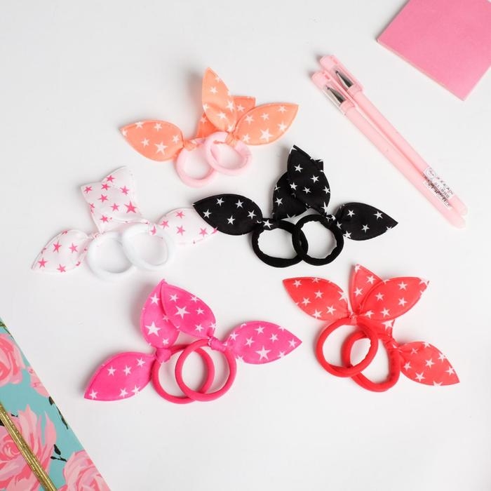 Резинки для волос , набор «Ушки», единорог, 10 шт. Резинки для волос , набор «Ушки», единорог, 10 шт.