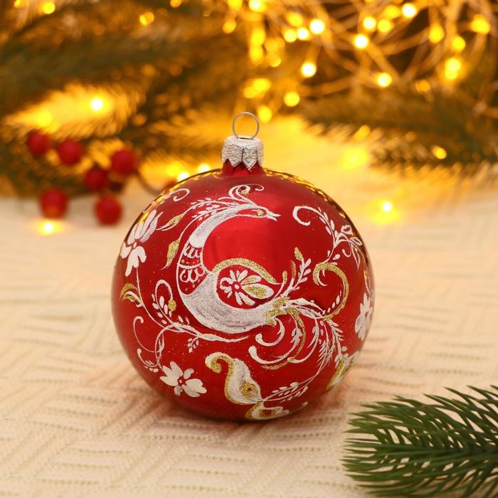 Шар  "Жар птица"  9,5 см микс