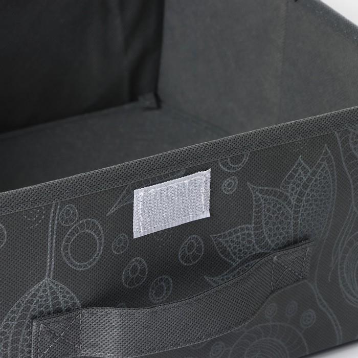 Короб стеллажный для хранения с крышкой Доляна «Нея», 30×28×15 см, цвет серый Короб стеллажный для хранения с крышкой Доляна «Нея», 30×28×15 см, цвет серый