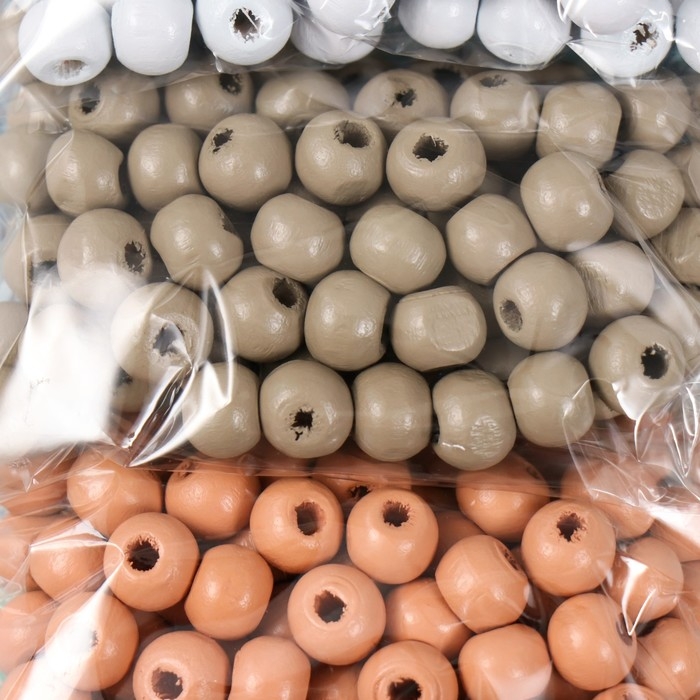 Набор бусины для творчества дерево Набор бусины для творчества дерево "Природа" d-0,8 см, 4 цвета х 15 гр