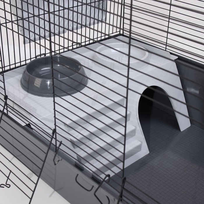 Клетка для шиншилл Клетка для шиншилл "Пижон" №11, складная, 80 х 50 х 46см, серая