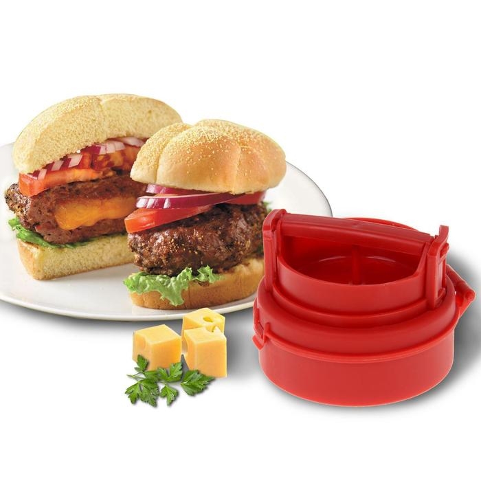 Форма для котлет Доляна Stufz, 13×12×5,5 см, цвет красный Форма для котлет Доляна Stufz, 13×12×5,5 см, цвет красный