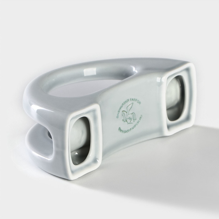 Салфетница фарфоровая «Акварель», цвет светло-серый Салфетница фарфоровая «Акварель», цвет светло-серый