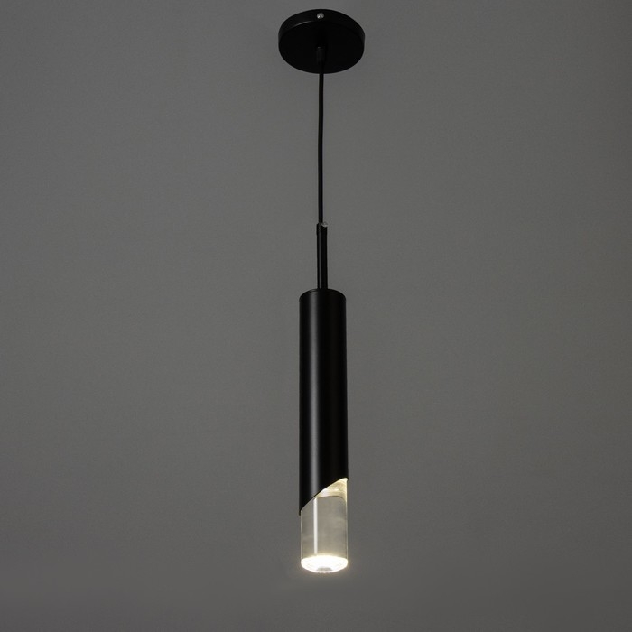 Светильник BayerLux Подвес BayerLuxной Светильник BayerLux Подвес BayerLuxной "Комус" LED 6Вт 4000К черный 5х5х30-230см