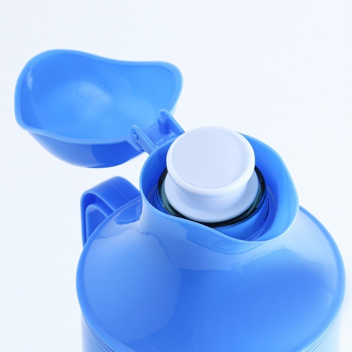 Термос 2 л, со стеклянной колбой, сохраняет тепло 24 ч, синий, 37.5 х 13.5 см Термос 2 л, со стеклянной колбой, сохраняет тепло 24 ч, синий, 37.5 х 13.5 см