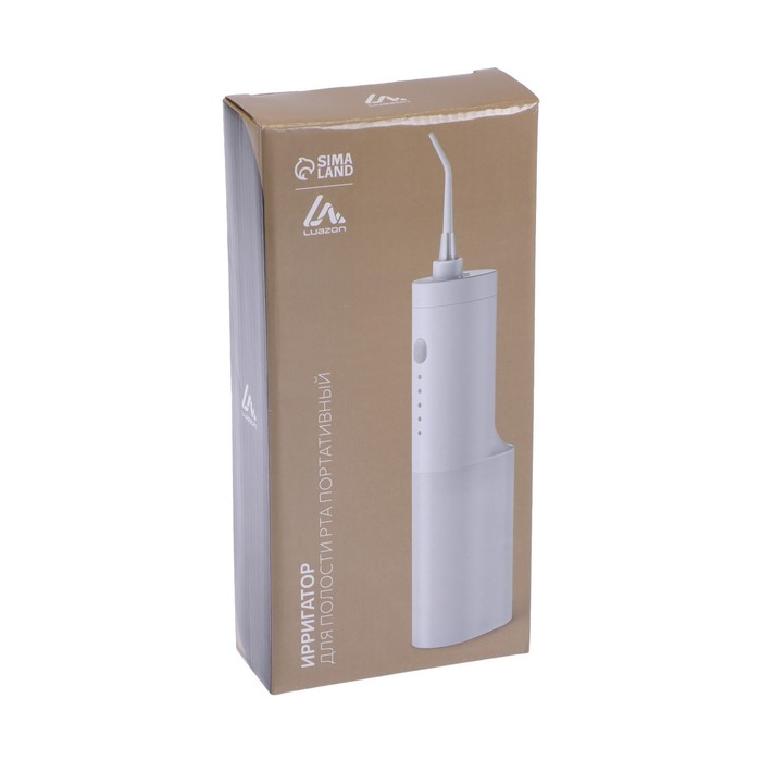 Ирригатор для полости рта Luazon LIR-02, портативный, 200 мл, 3 режима, 1 насадка, от USB Ирригатор для полости рта Luazon LIR-02, портативный, 200 мл, 3 режима, 1 насадка, от USB